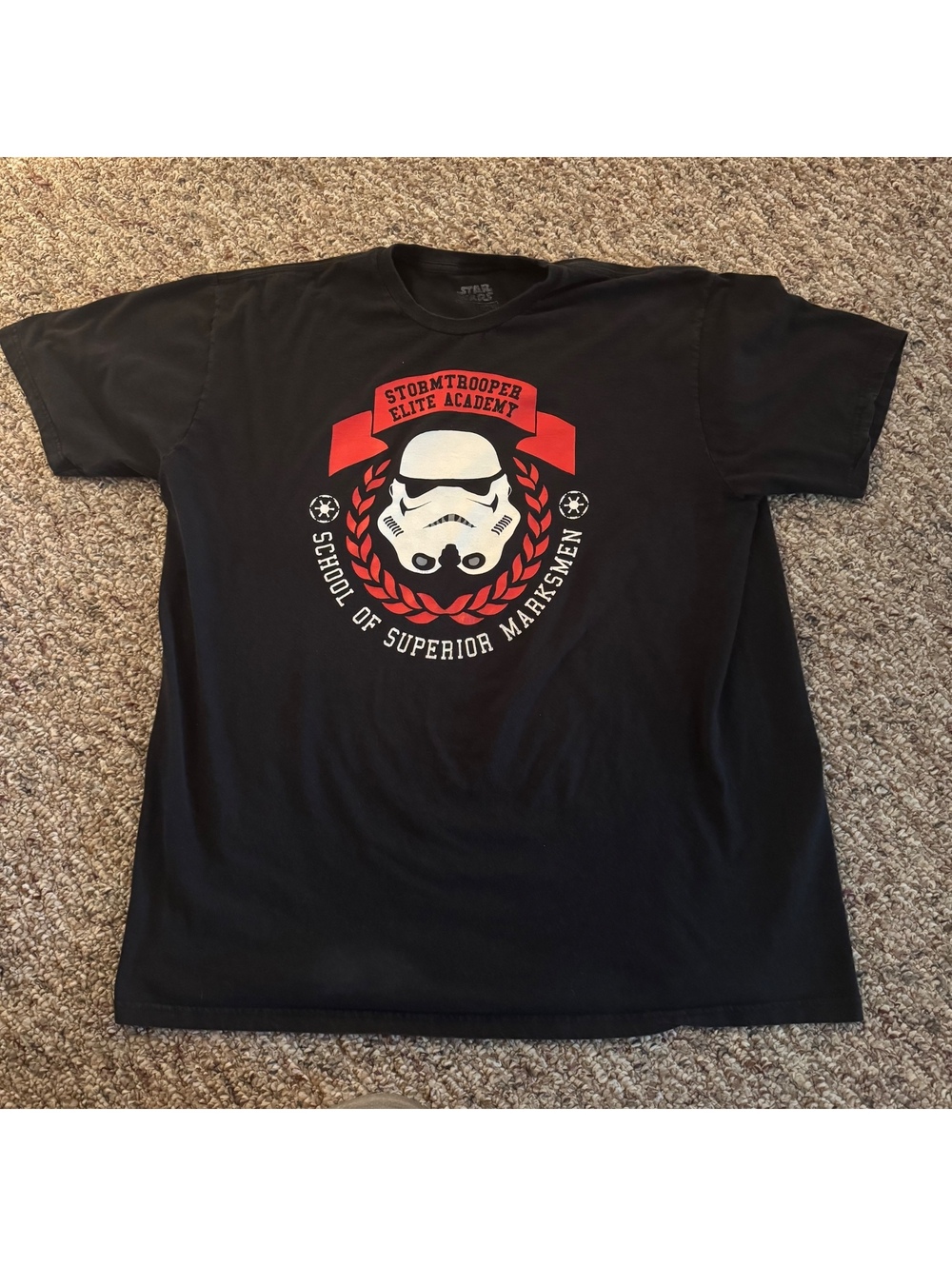 Star Wars “Stormtrooper Elite Academy” Short Sleeve Graphic T-Shirt Size XL